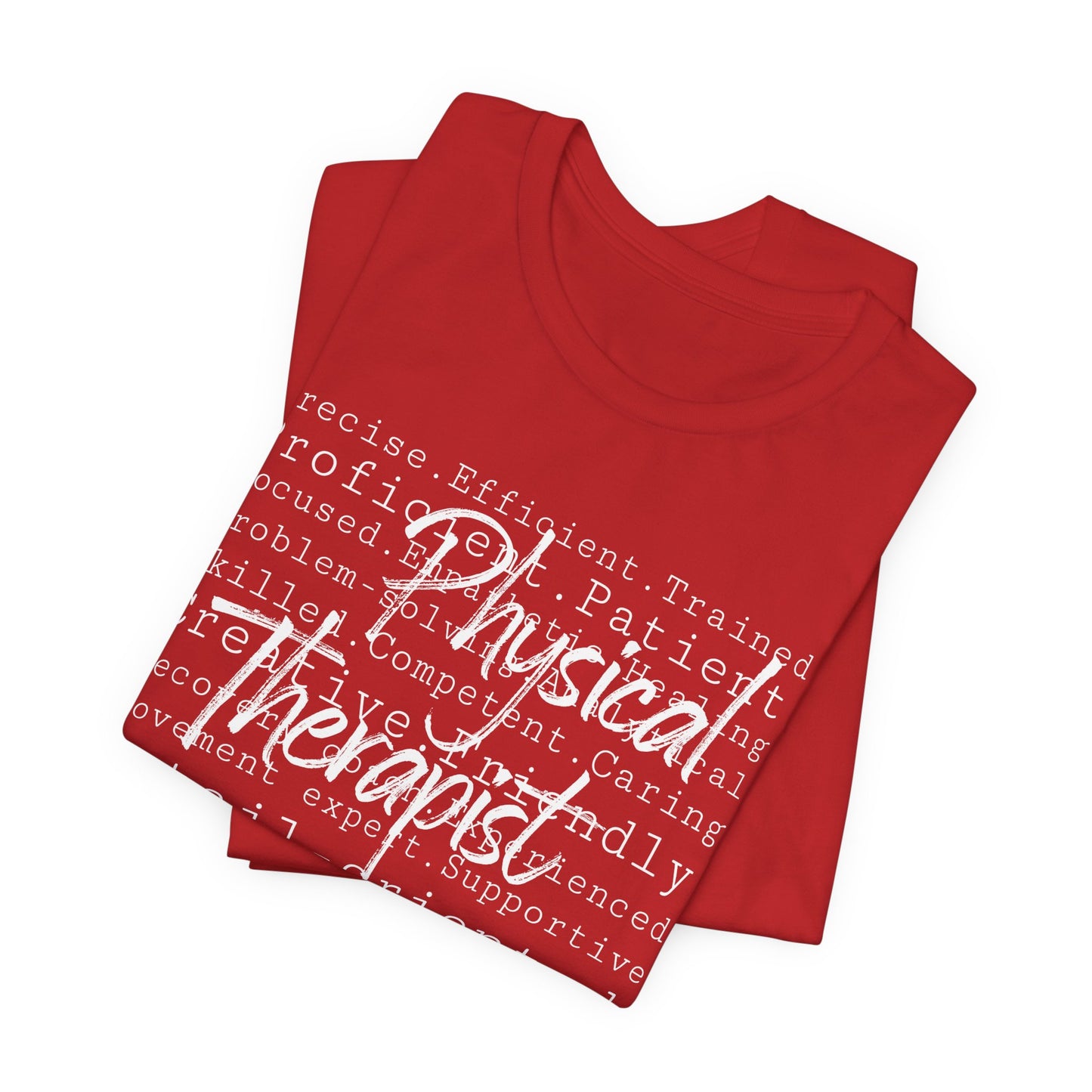 Physical Therapist Word Art Short Sleeve Unisex T-Shirt