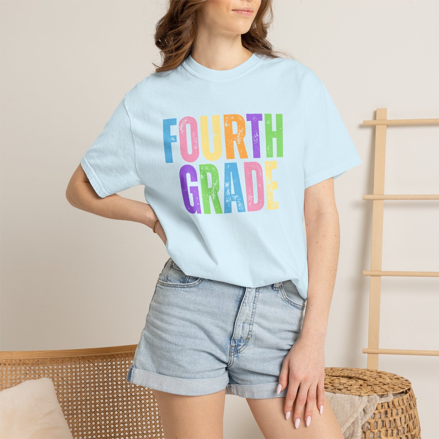 Fourth Grade Comfort Colors® T-Shirt | Grade Level Teacher Shirt