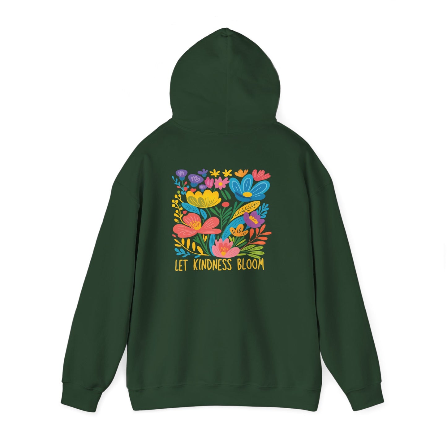 Let Kindness Bloom Floral Hoodie Sweatshirt