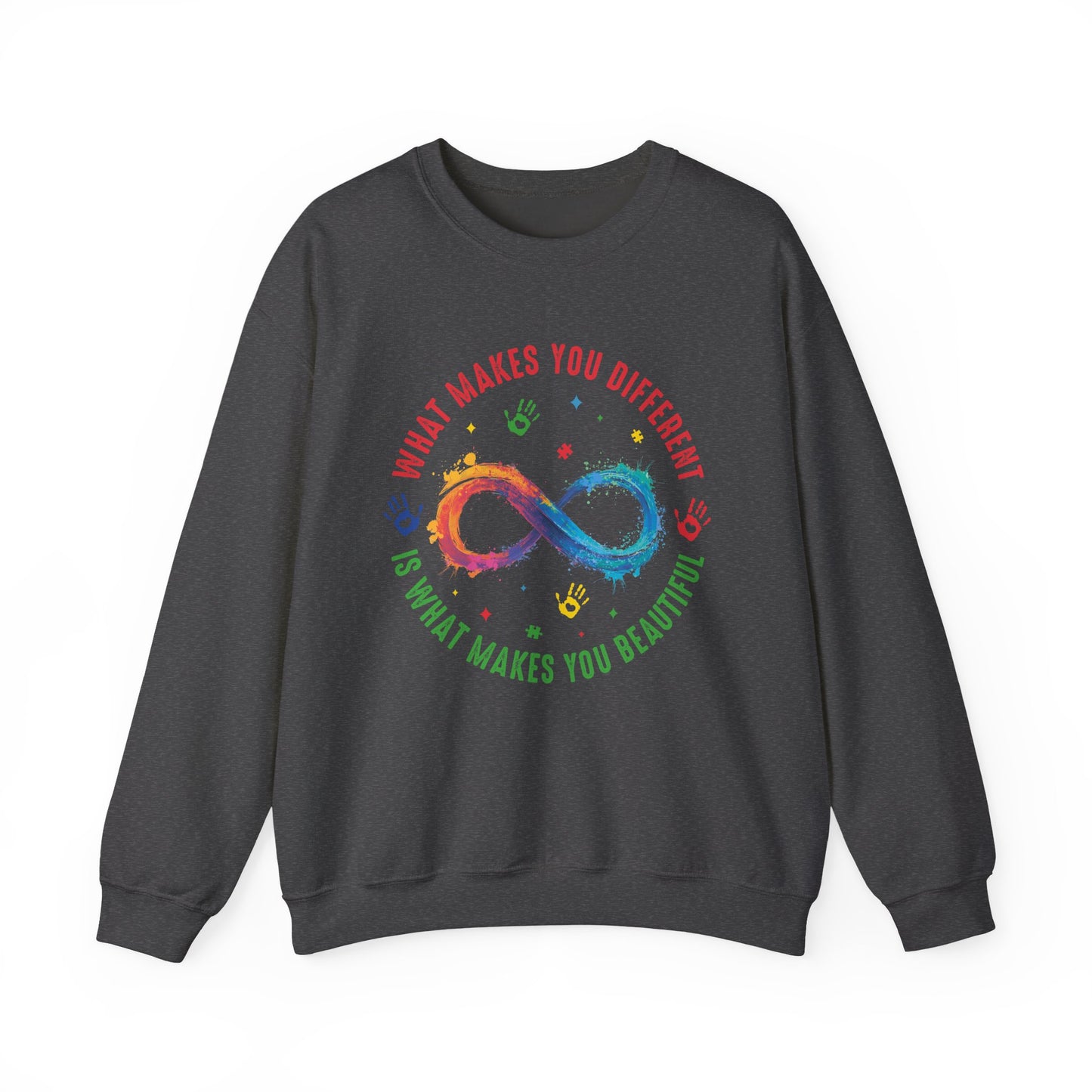 What Makes You Different Makes You Beautiful Sweatshirt | Neurodiversity Acceptance Crewneck