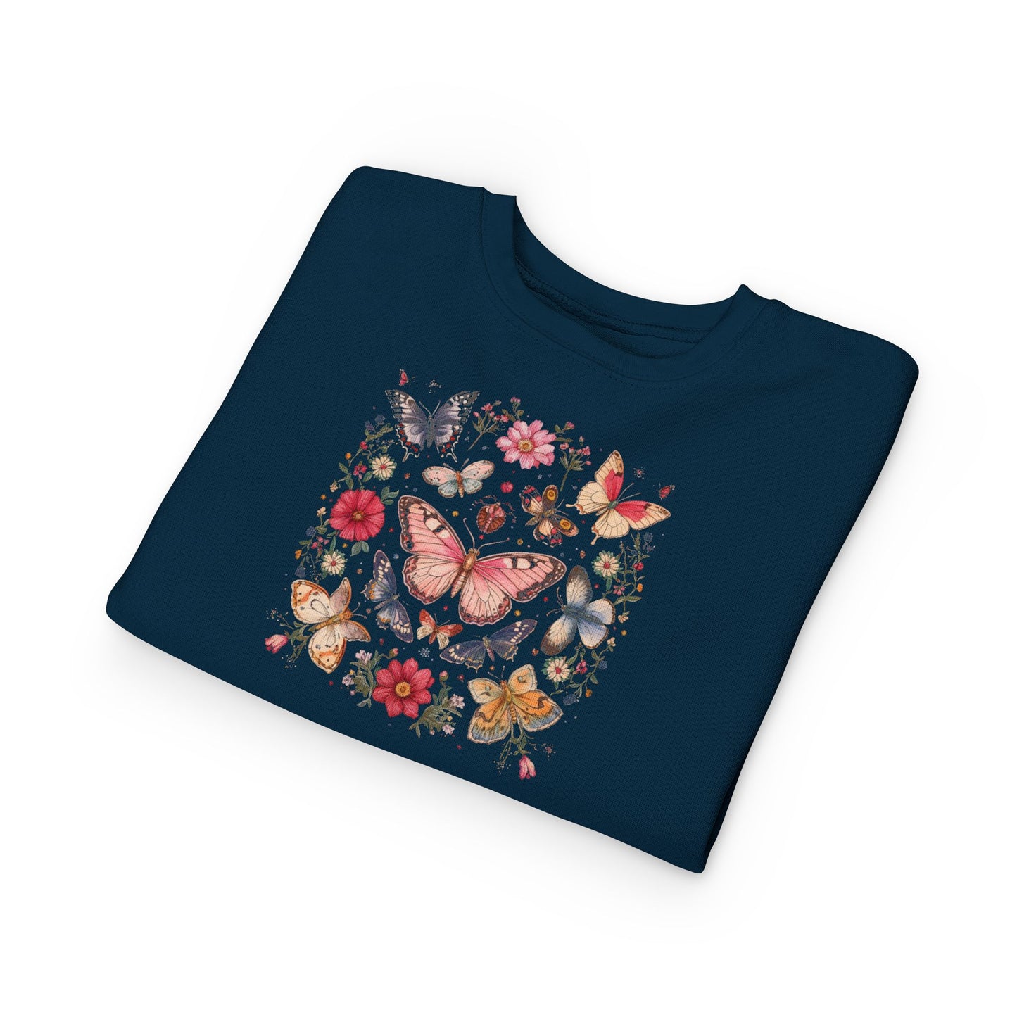 Boho Bloom Butterfly Toddler Sweatshirt