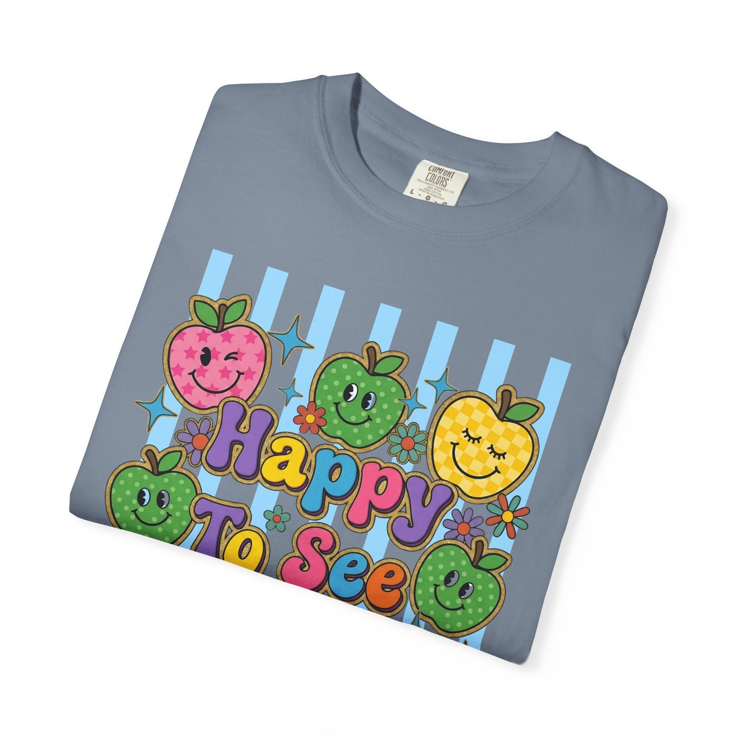 Happy To See Your Face Teacher Shirt |  Retro Comfort Colors Back to School Shirt