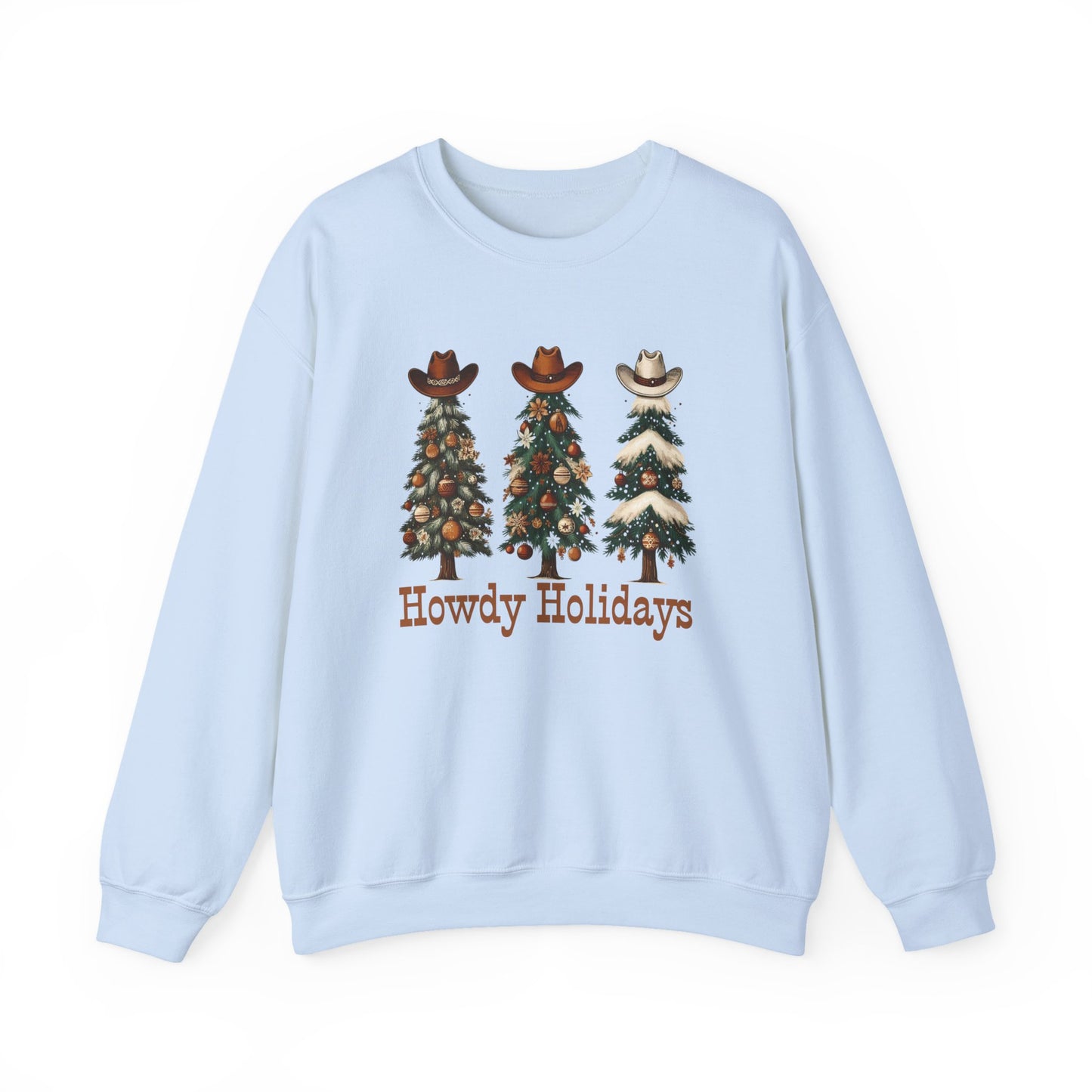 Howdy Holidays Western Christmas Sweatshirt – Unisex Crewneck