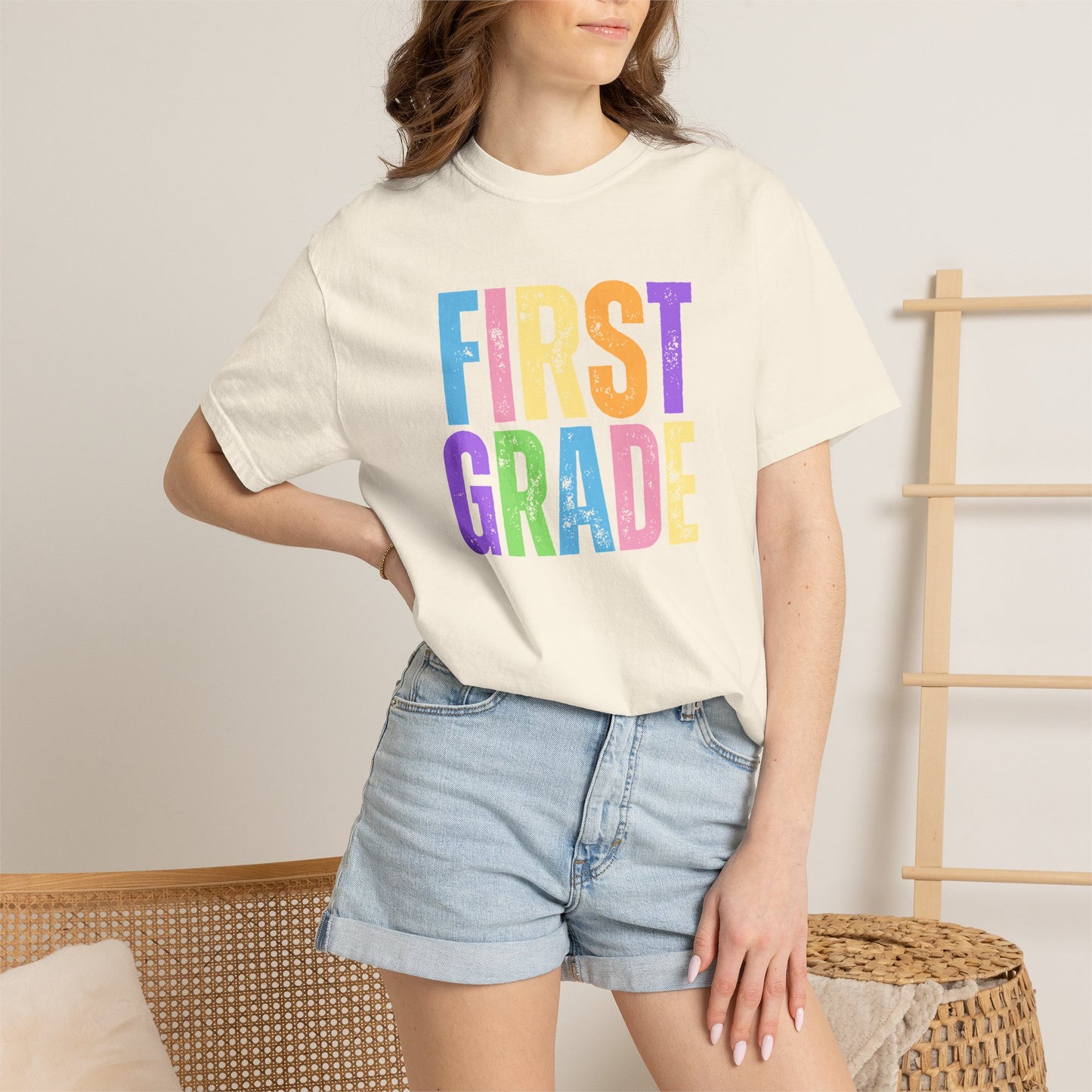First Grade Comfort Colors® T-Shirt | Grade Level Teacher Shirt