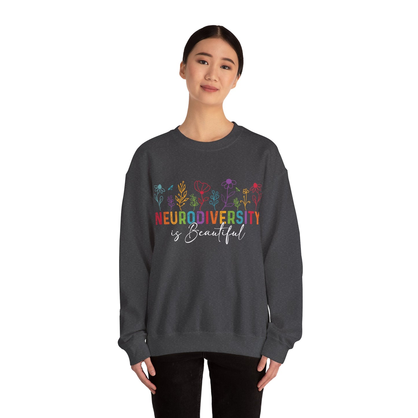 Neurodiversity Is Beautiful Sweatshirt | Autism Awareness & Acceptance Crewneck