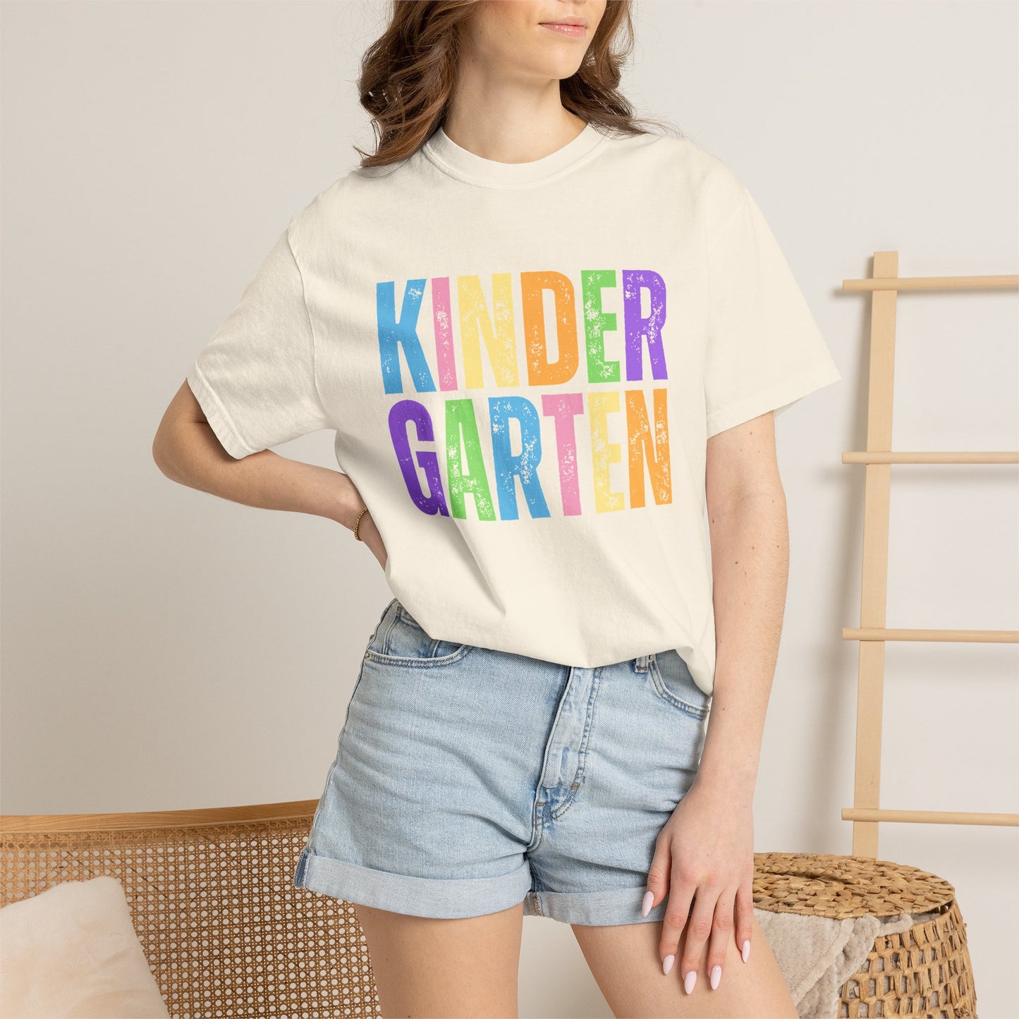 Kindergarten Comfort Colors® T-Shirt | Grade Level Teacher Shirt