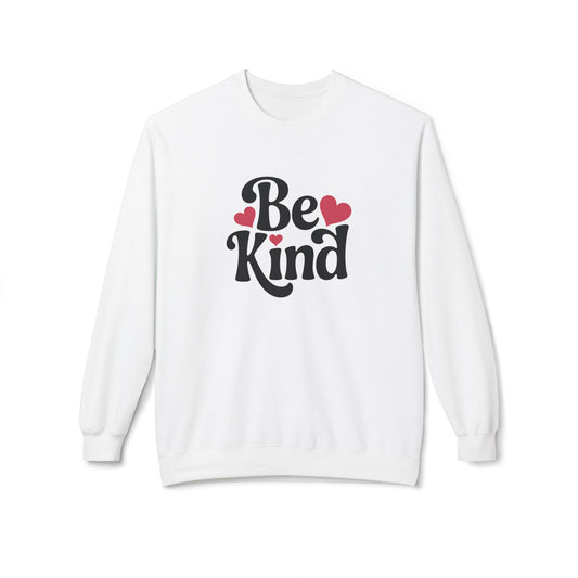 Be Kind Hearts Sweatshirt – Retro Graphic Crewneck Pullover | Positive Message Kindness Gift