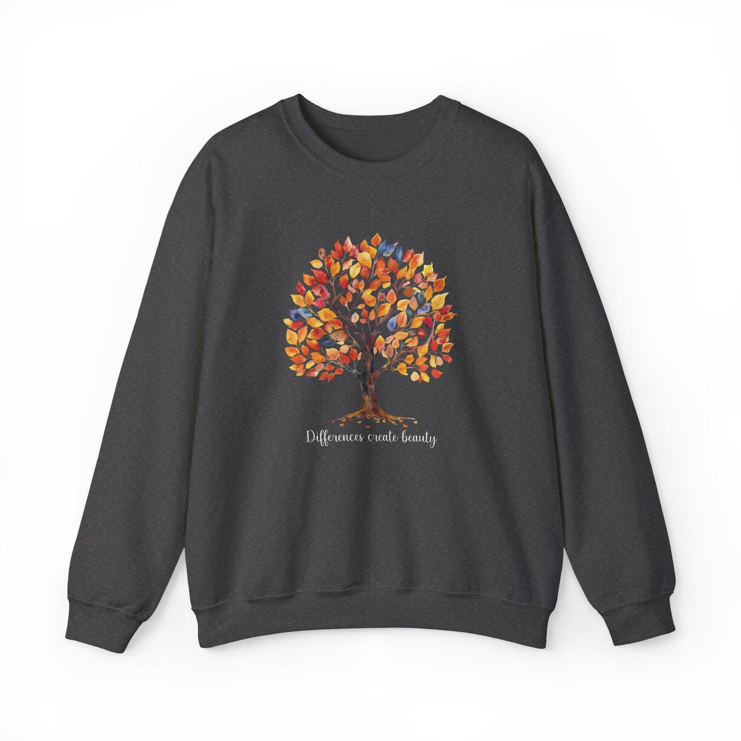 Fall Tree of Belonging Sweatshirt | Gildan Heavy Blend Crewneck