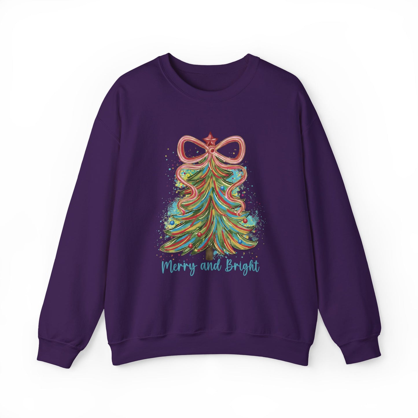Merry and Bright Christmas Sweatshirt | Festive Holiday Crewneck