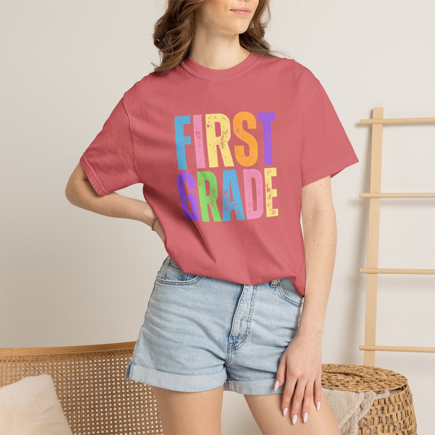 First Grade Comfort Colors® T-Shirt | Grade Level Teacher Shirt