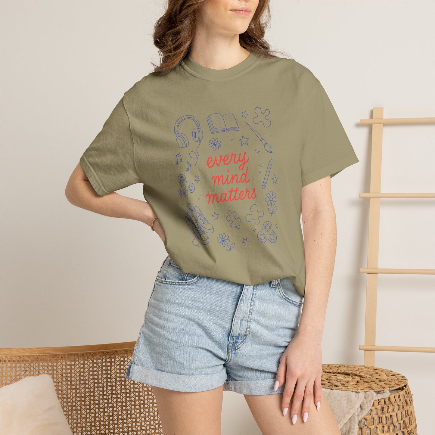 Every Mind Matters Comfort Colors T-Shirt | Neurodiversity & Inclusion Shirt