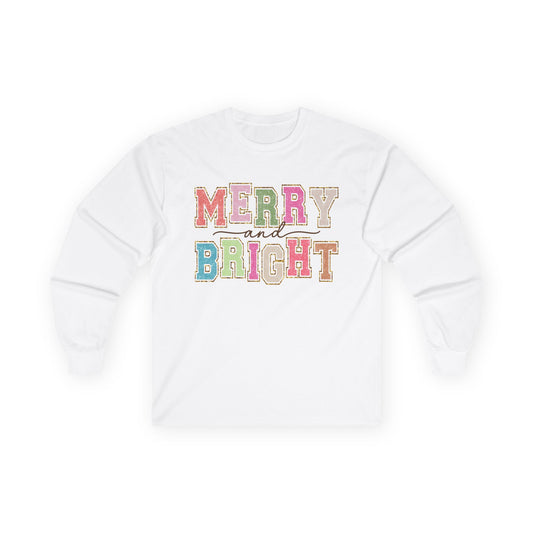 Merry and Bright Long Sleeve Christmas Shirt