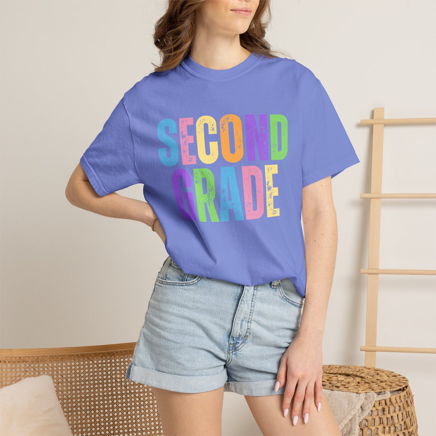 Second Grade  Comfort Colors® T-Shirt | Grade Level Teacher Shirt