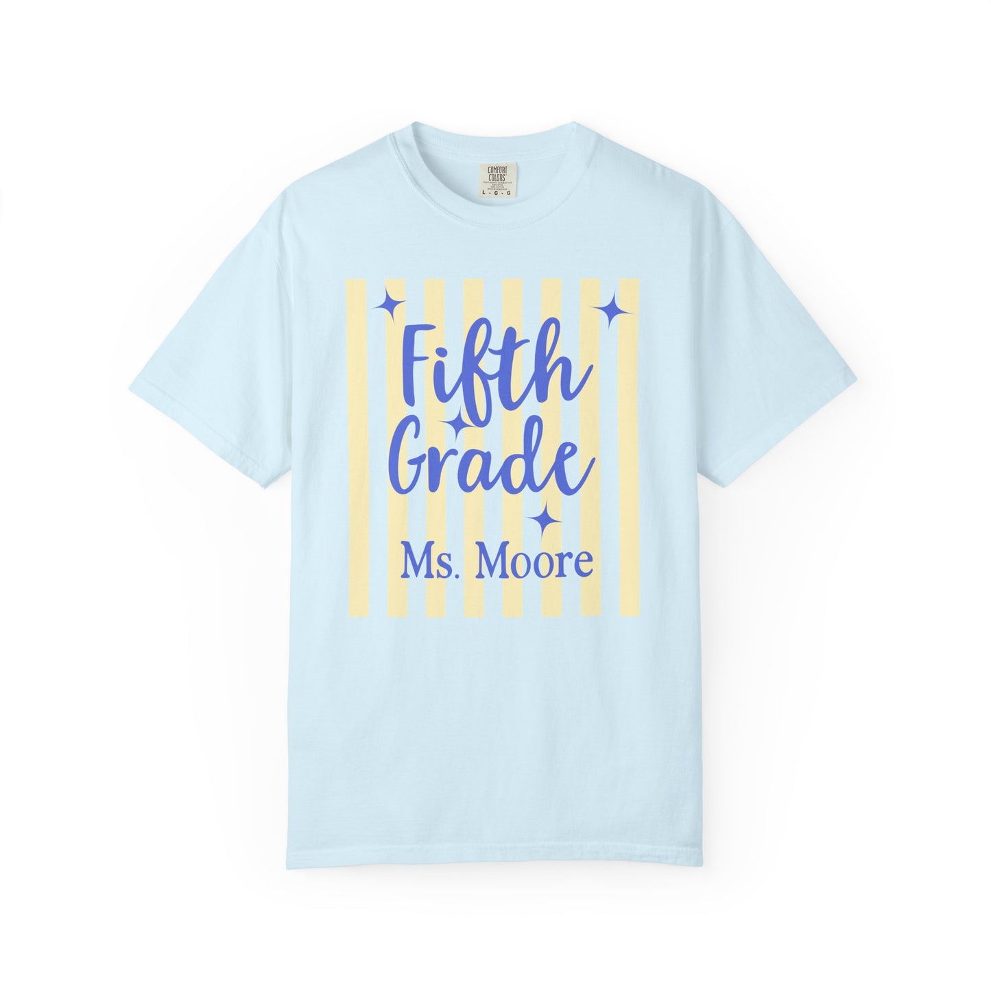 Personalized Fifth Grade Teacher Shirt | Custom Matching Fifth Grade Teacher Comfort Colors T-Shirt