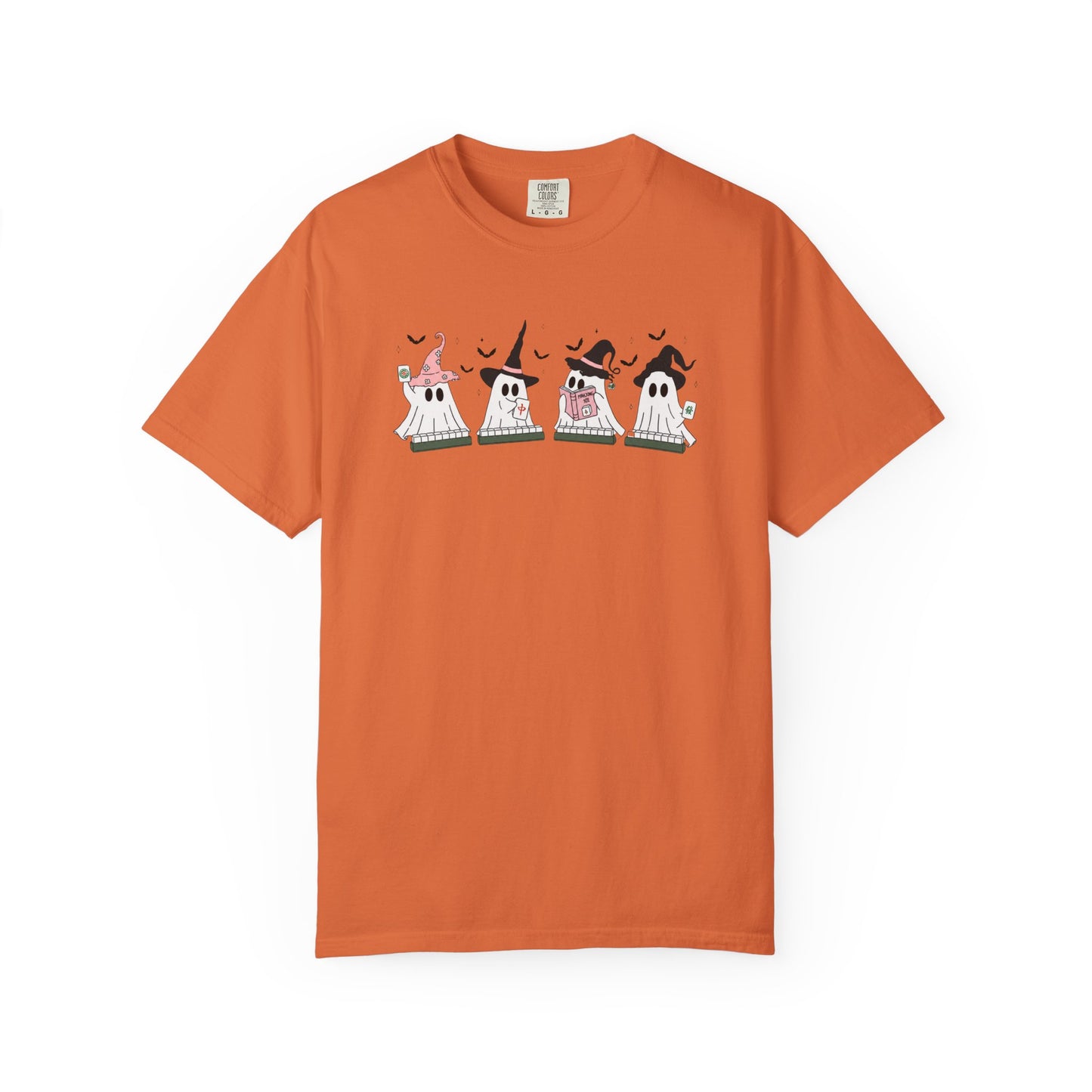 Cute Ghost Mahjong T-Shirt | Mahjong Halloween Tee
