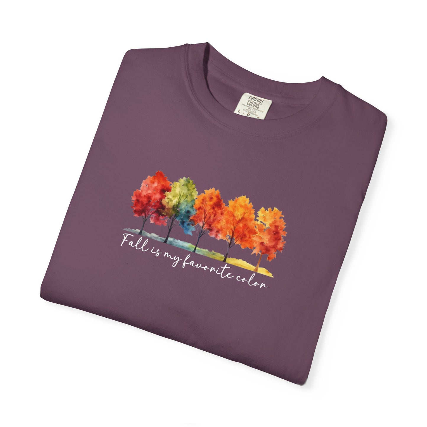 Fall Is My Favorite Color T-Shirt | Watercolor Trees Graphic Shirt