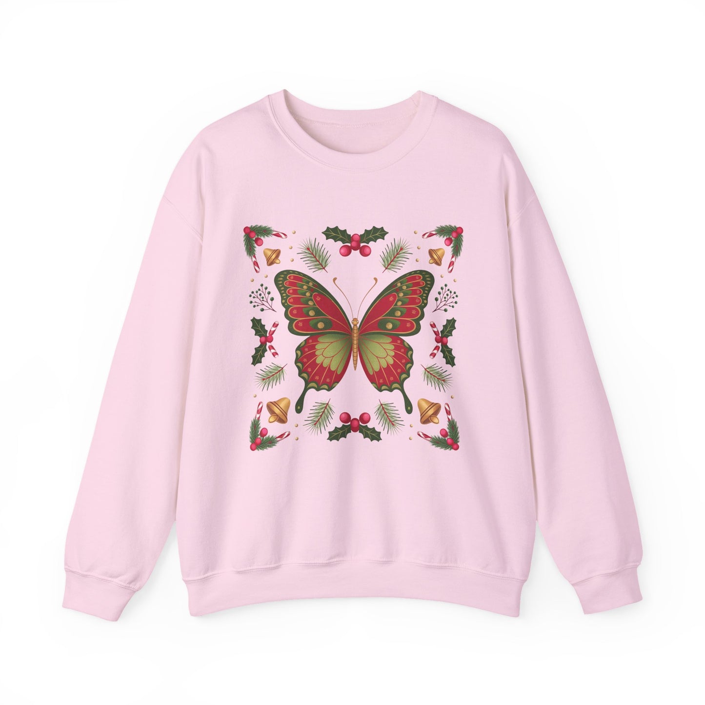 Holiday Butterfly Sweatshirt | Supported to Soar Collection | Cozy Christmas Pullover