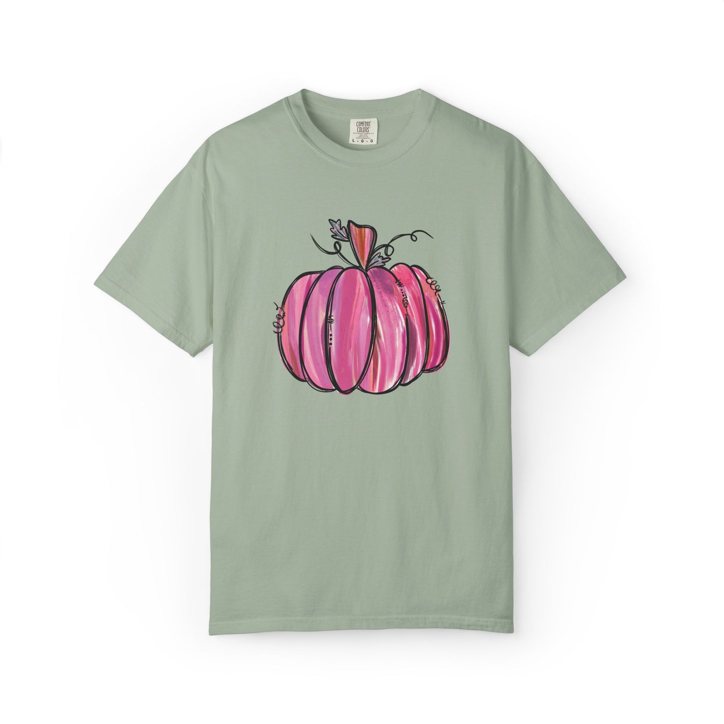 Pink Pumpkin Comfort Colors T-Shirt | The Anchored Bloom