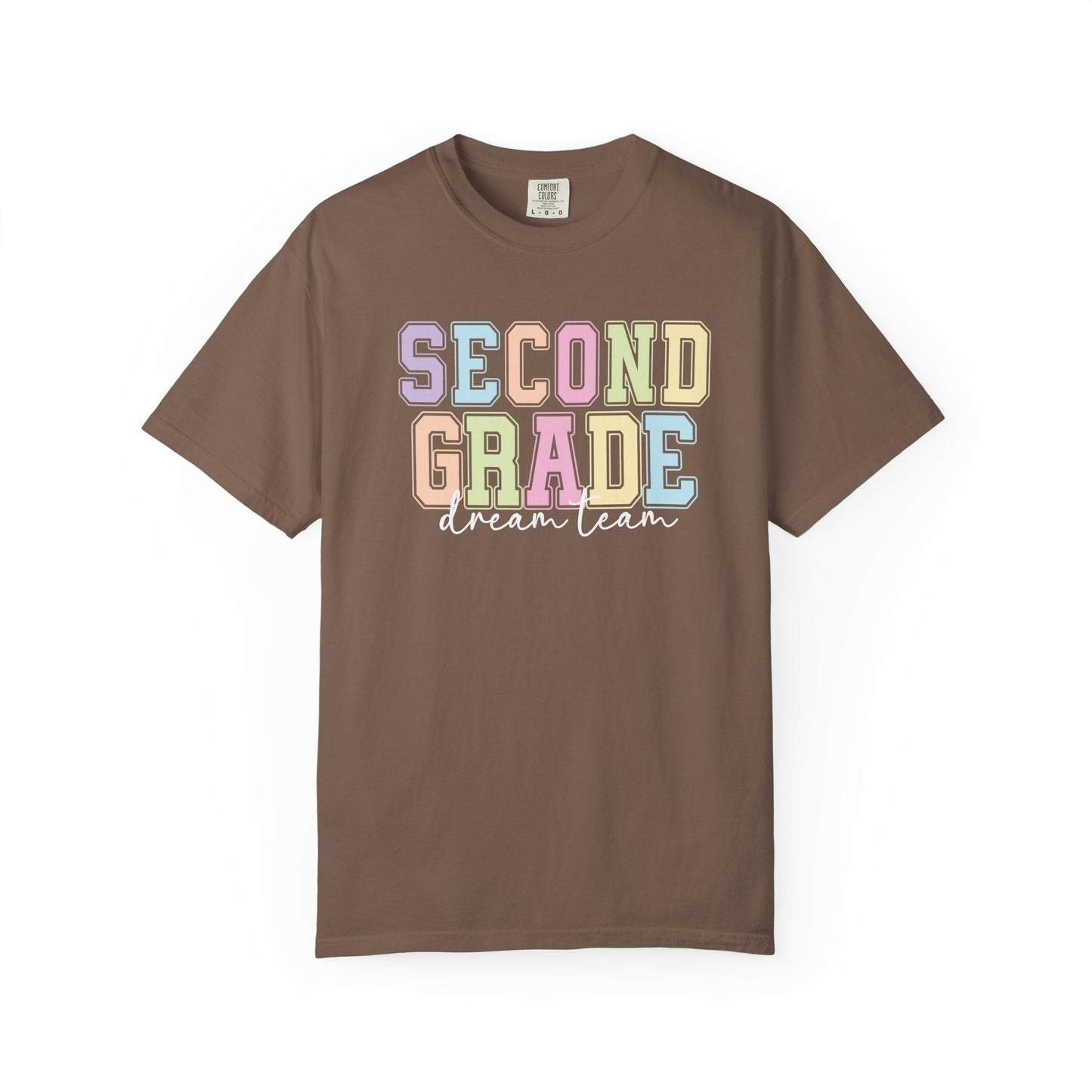 Second Grade Dream Team Comfort Colors® Teacher Shirt | Grade Level Teacher T-Shirt