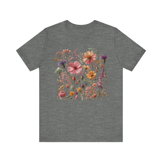 Open Meadow Wildflower Short Sleeve T-Shirt  – Meadow Mix