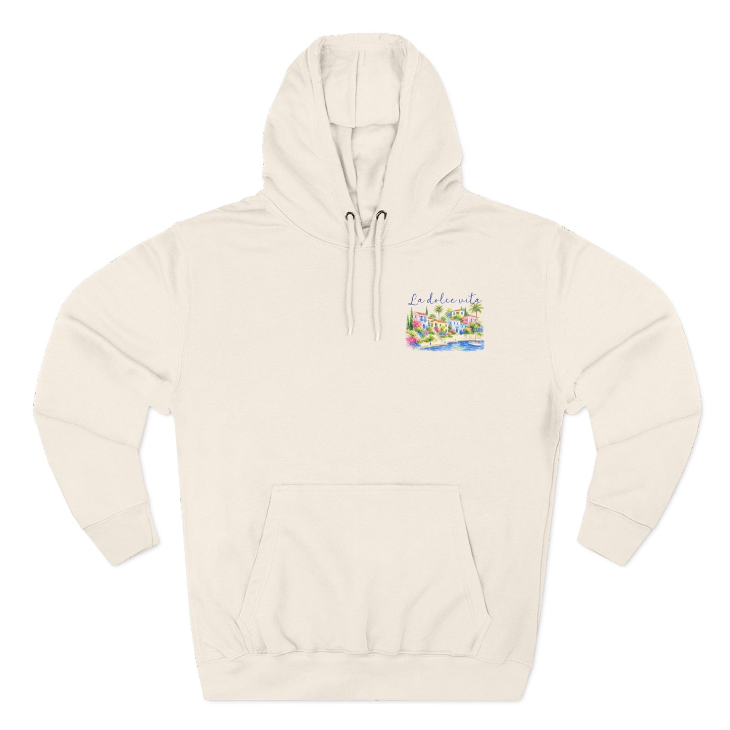 La Dolce Vita Hoodie | Sandstone Coastal Watercolor Sweatshirt