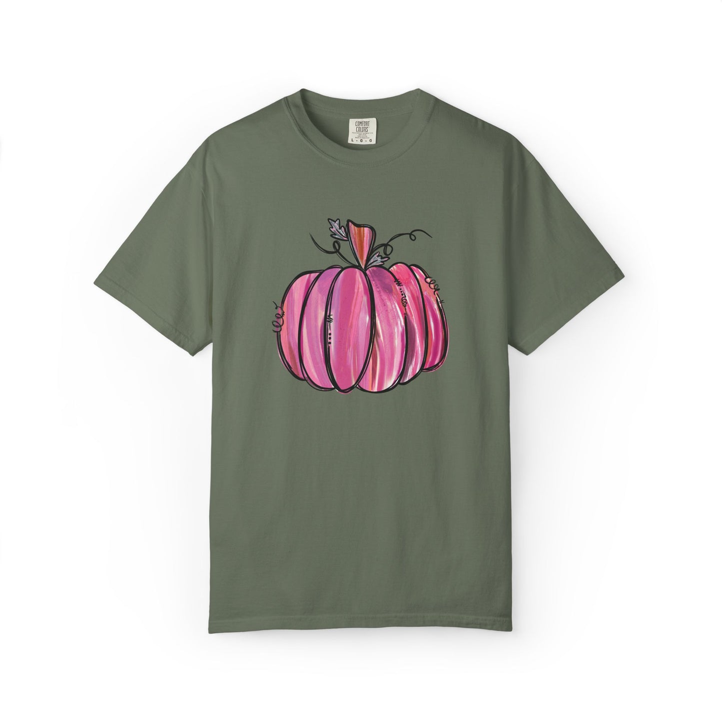 Pink Pumpkin Comfort Colors T-Shirt | The Anchored Bloom