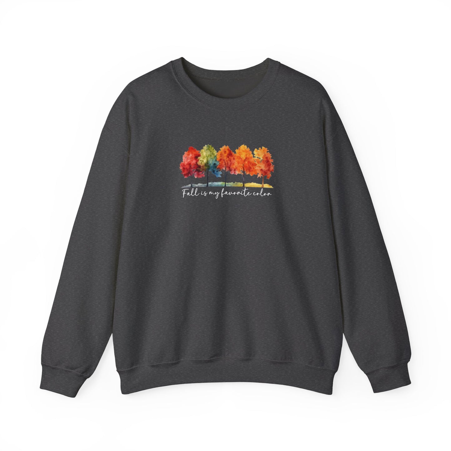 Fall Is My Favorite Color Sweatshirt | Watercolor Trees Crewneck