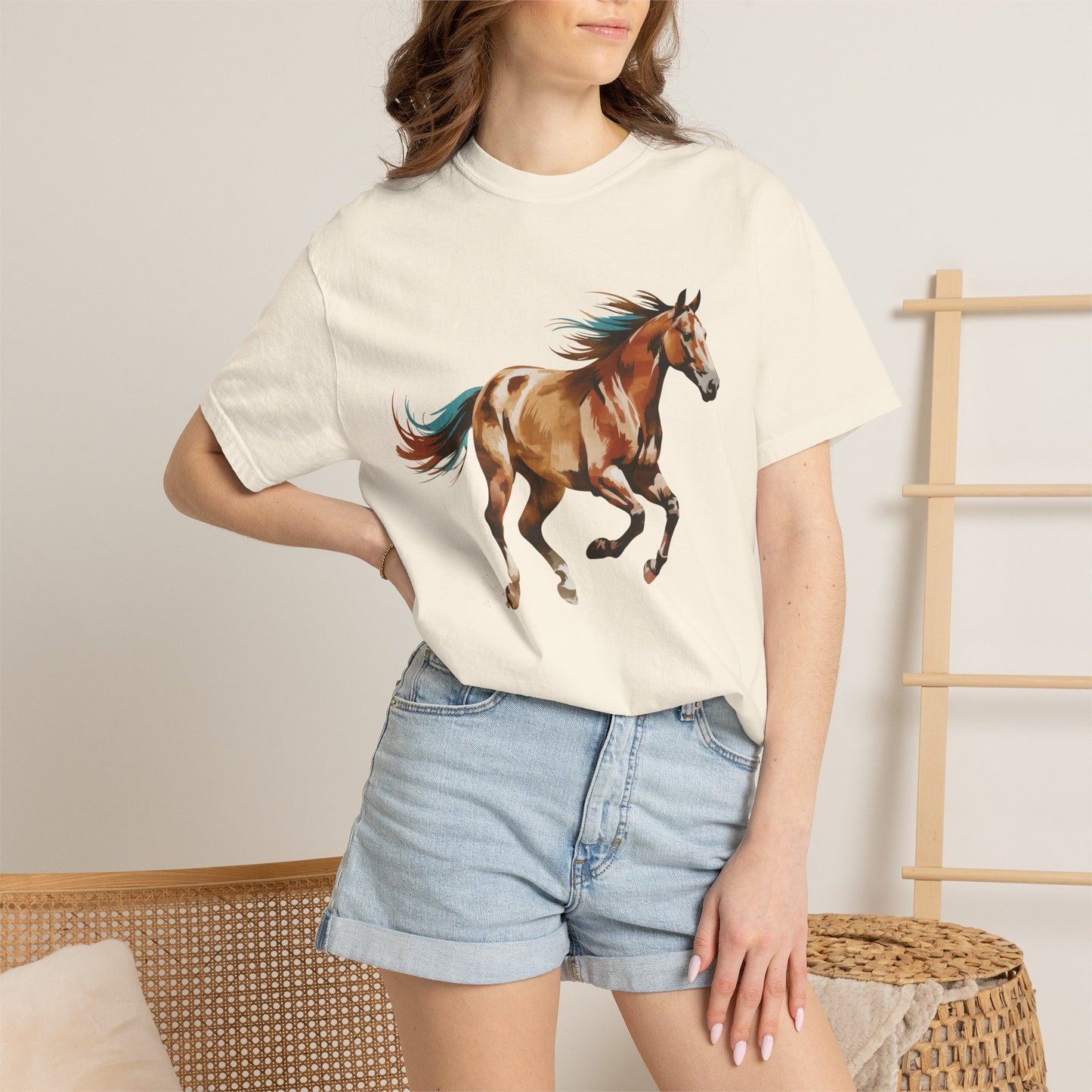 Painted  Western Horse Graphic Shirt