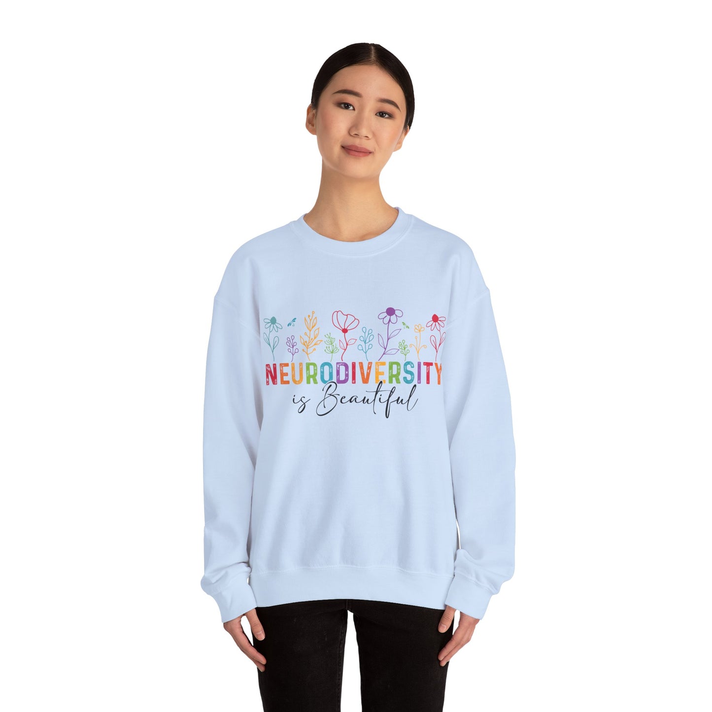 Neurodiversity Is Beautiful Sweatshirt | Autism Awareness & Acceptance Crewneck