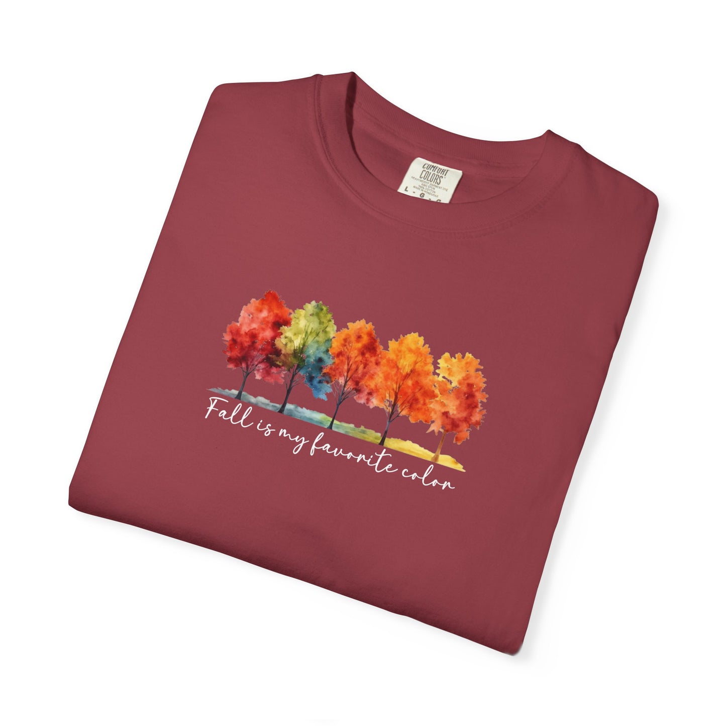 Fall Is My Favorite Color T-Shirt | Watercolor Trees Graphic Shirt