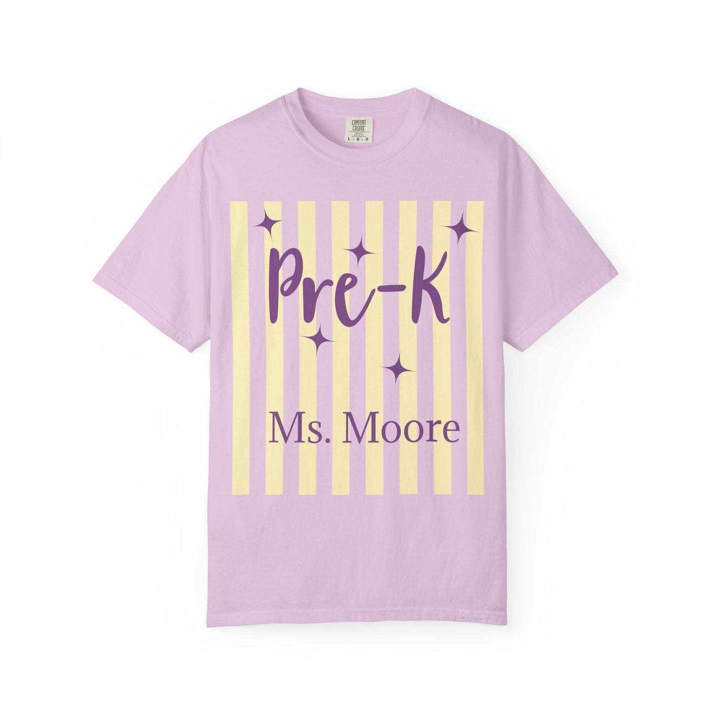 Personalized Pre-K Teacher Shirt | Custom Pre-K Teacher Comfort Colors T-Shirt