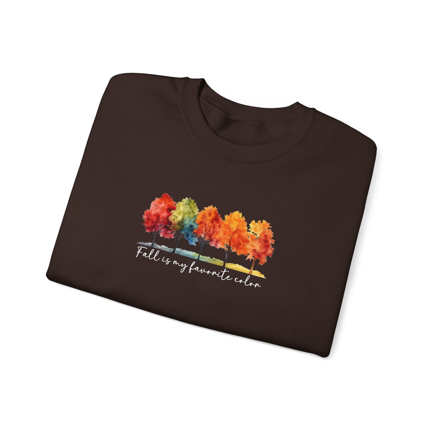 Fall Is My Favorite Color Sweatshirt | Watercolor Trees Crewneck