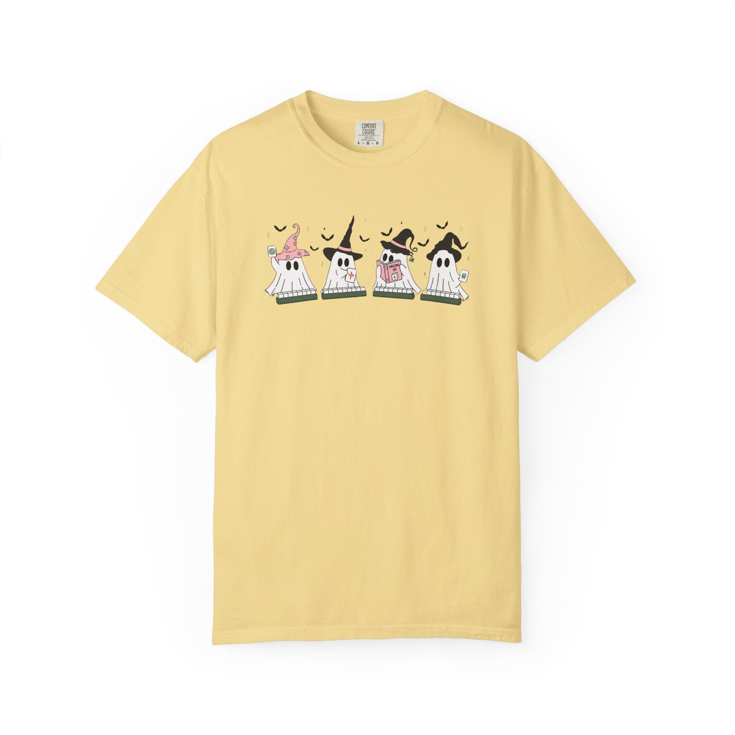 Cute Ghost Mahjong T-Shirt | Mahjong Halloween Tee