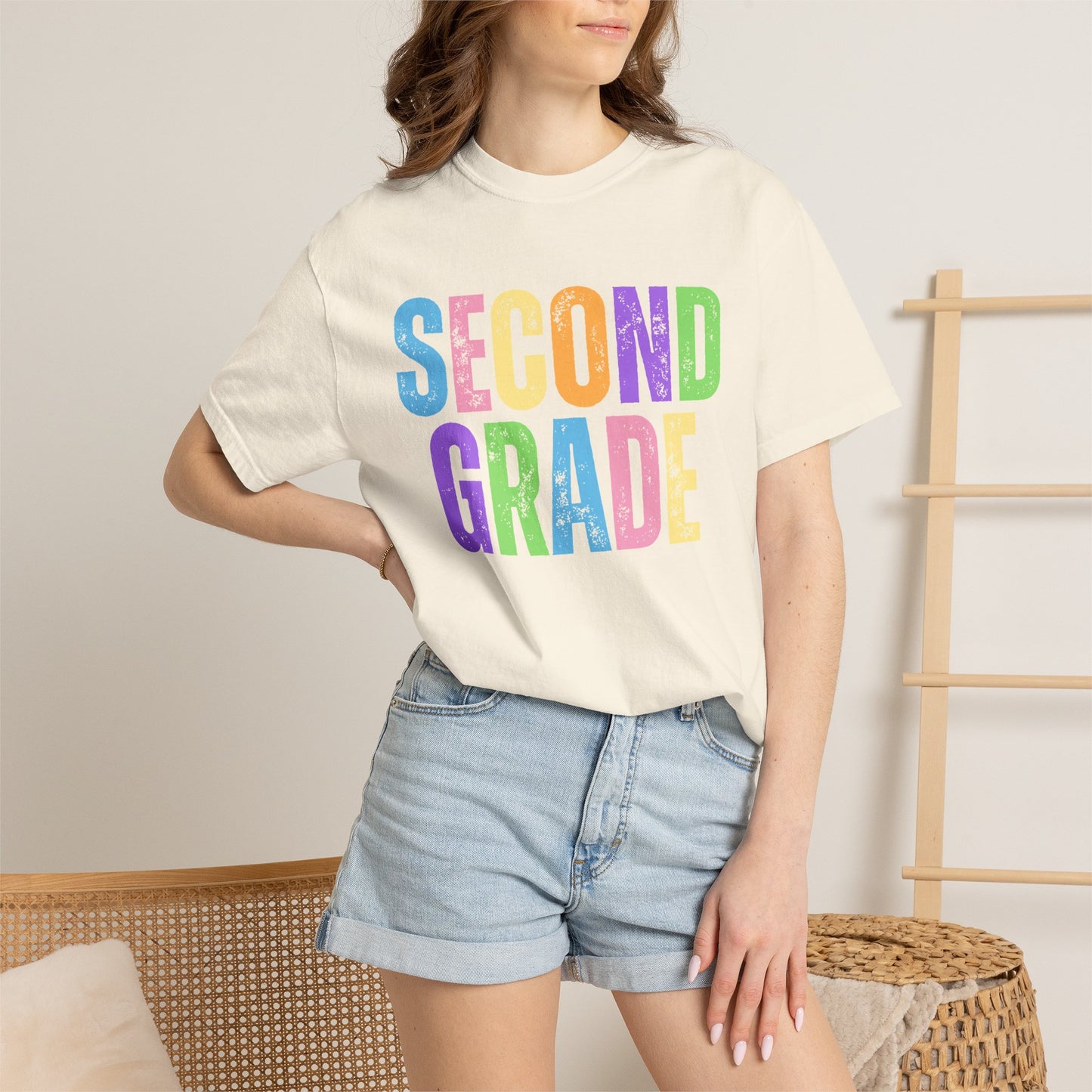 Second Grade  Comfort Colors® T-Shirt | Grade Level Teacher Shirt