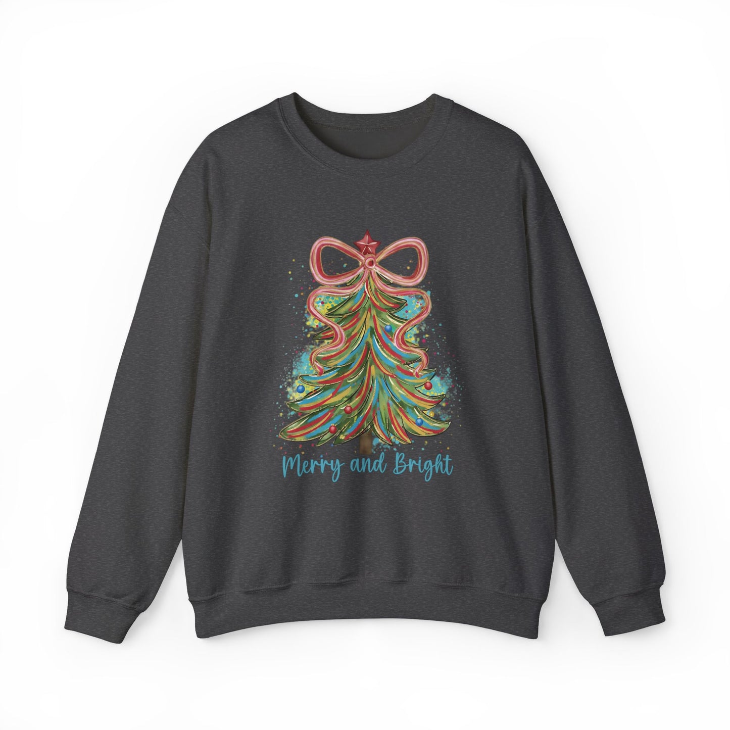 Merry and Bright Christmas Sweatshirt | Festive Holiday Crewneck
