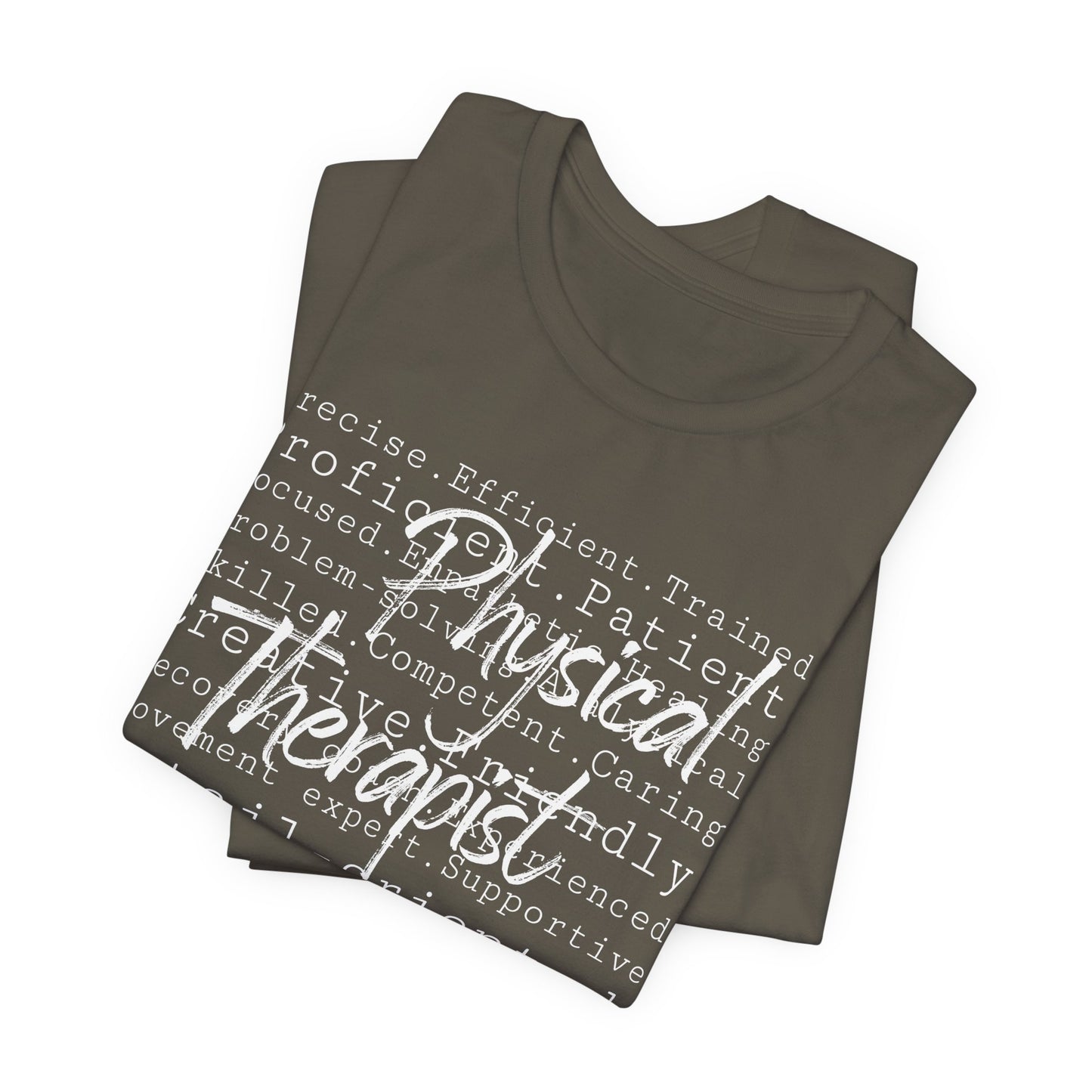 Physical Therapist Word Art Short Sleeve Unisex T-Shirt