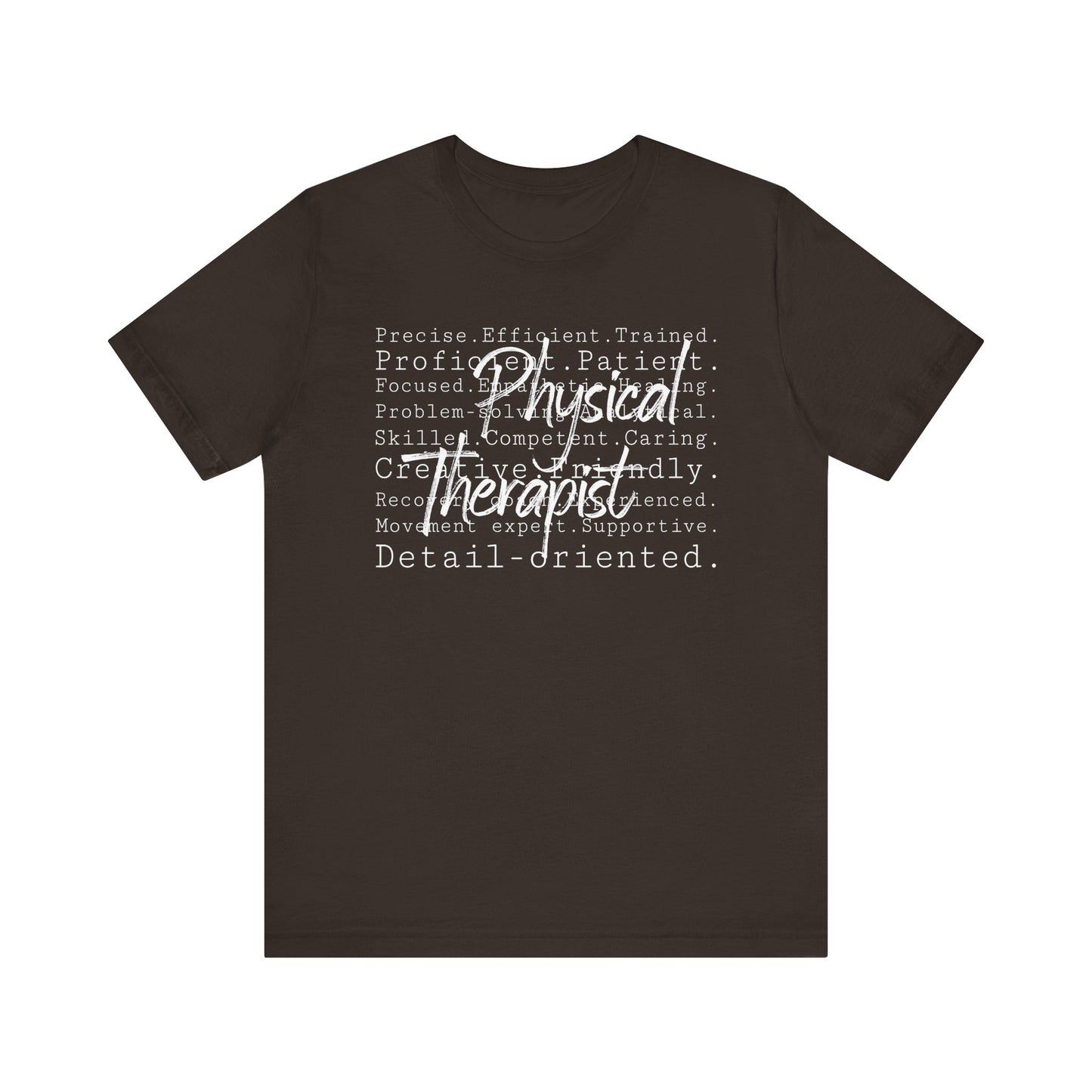 Physical Therapist Word Art Short Sleeve Unisex T-Shirt