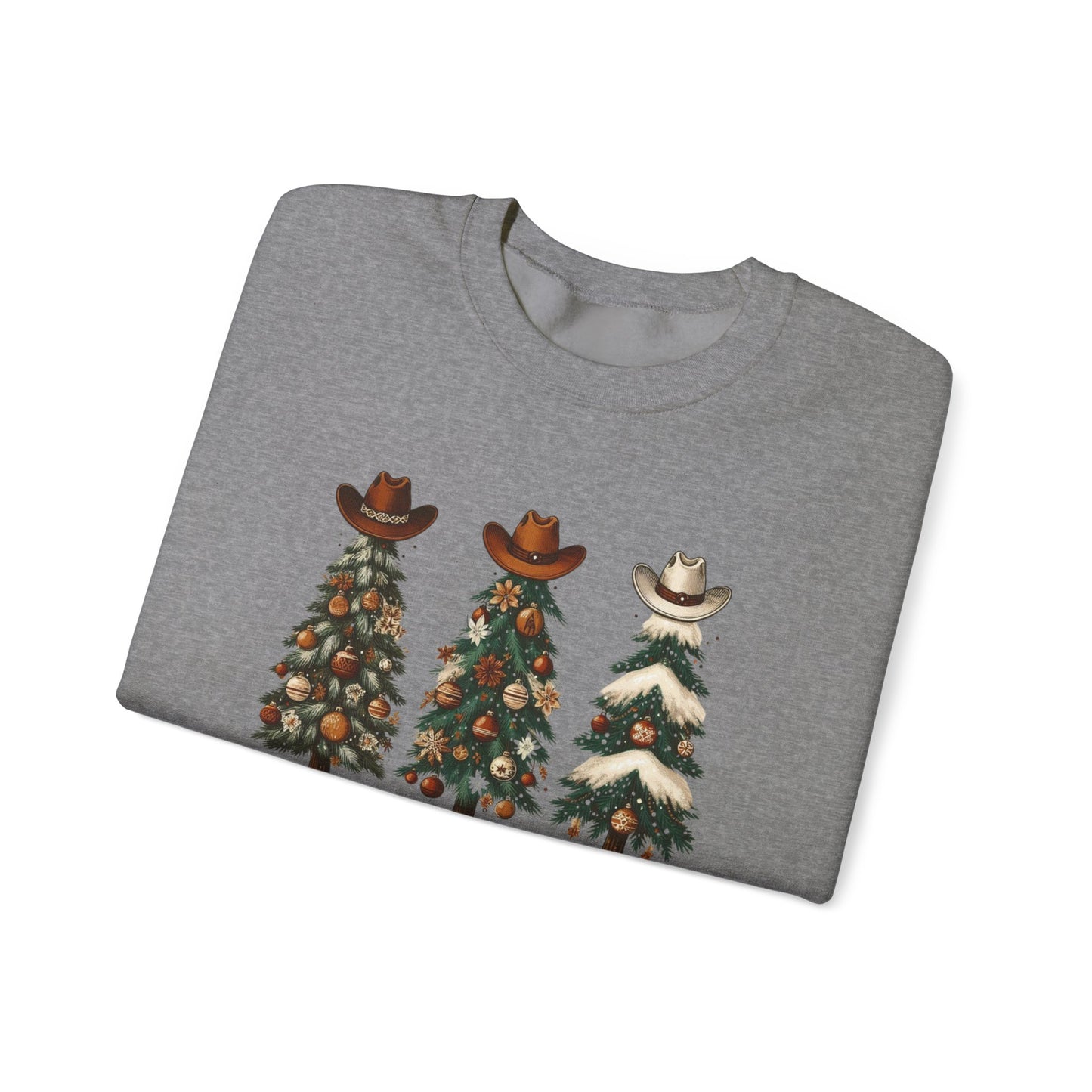 Howdy Holidays Western Christmas Sweatshirt – Unisex Crewneck
