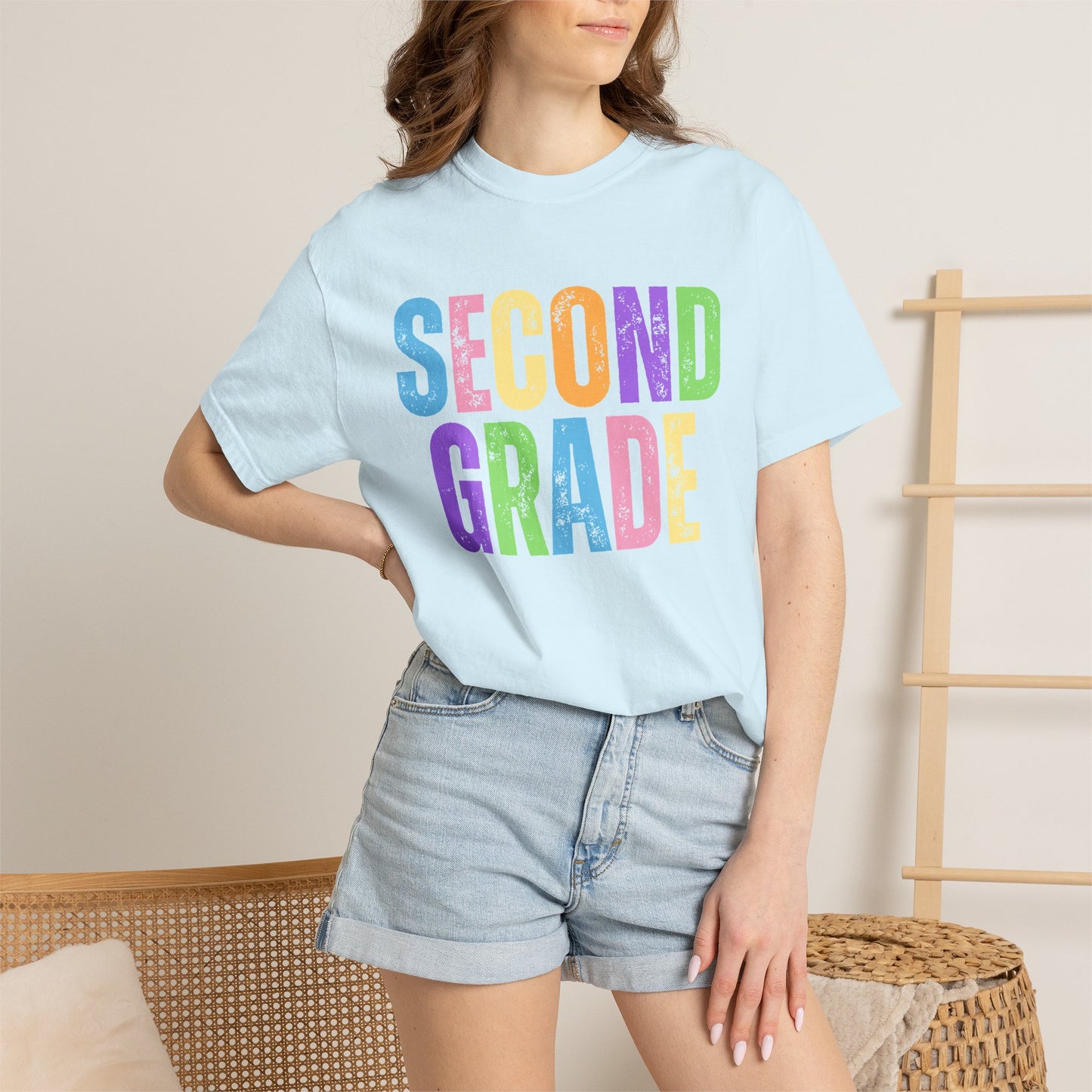 Second Grade  Comfort Colors® T-Shirt | Grade Level Teacher Shirt