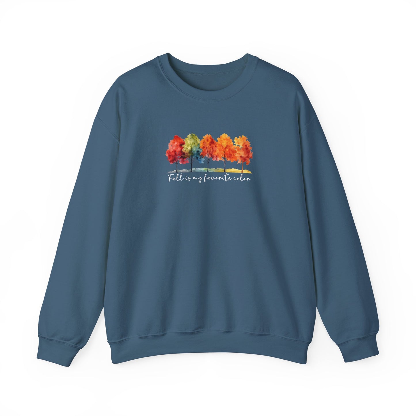 Fall Is My Favorite Color Sweatshirt | Watercolor Trees Crewneck