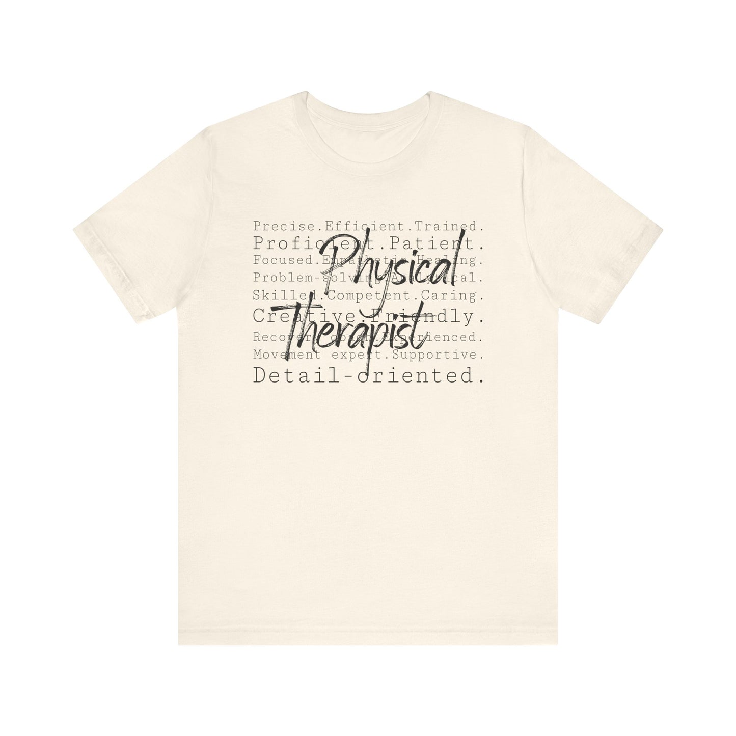 Physical Therapist Word Art Short Sleeve Unisex T-Shirt