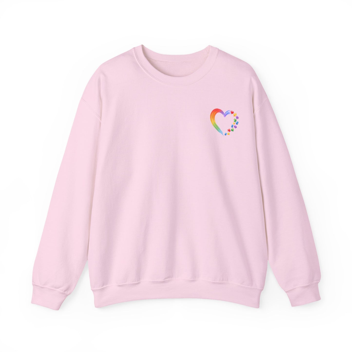 Autism Awareness Heart Sweatshirt | Neurodiversity Support Crewneck