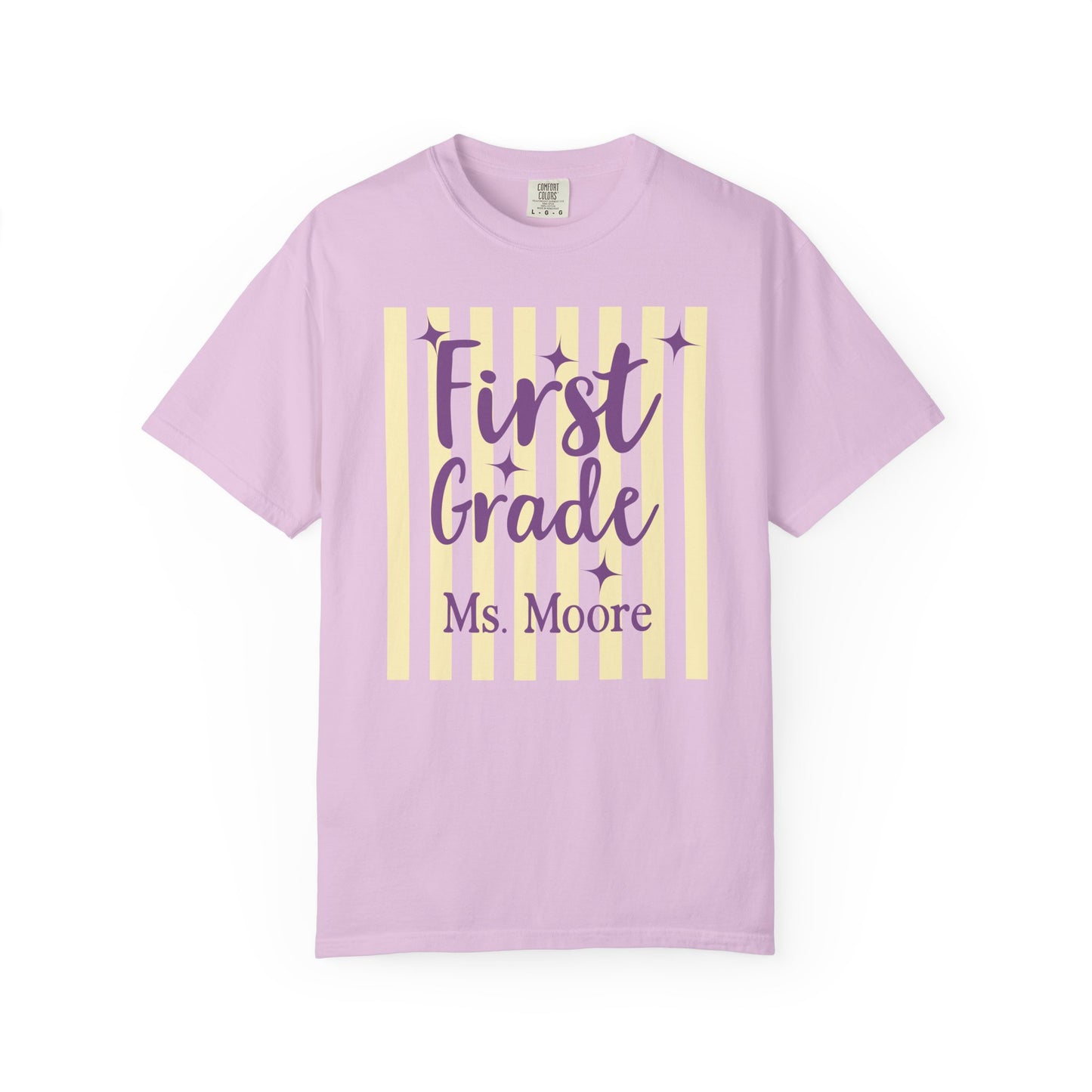Personalized First Grade Teacher Shirt | Custom Matching First Grade Teacher Comfort Colors T-Shirt