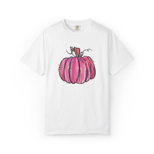 Pink Pumpkin Comfort Colors T-Shirt | The Anchored Bloom