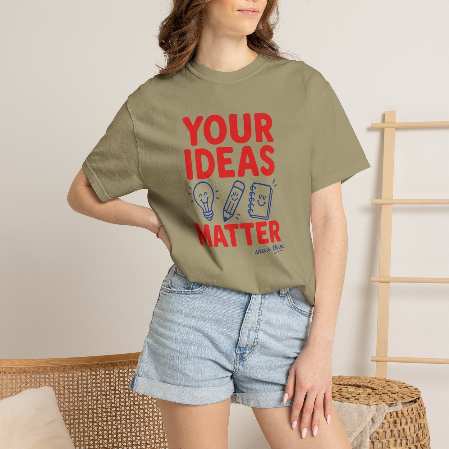 Your Ideas Matter Teacher Shirt | Positive Classroom T-Shirt