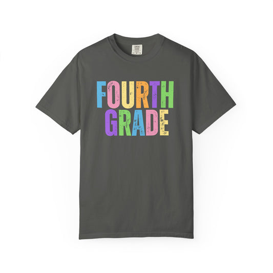 Fourth Grade Comfort Colors® T-Shirt | Grade Level Teacher Shirt