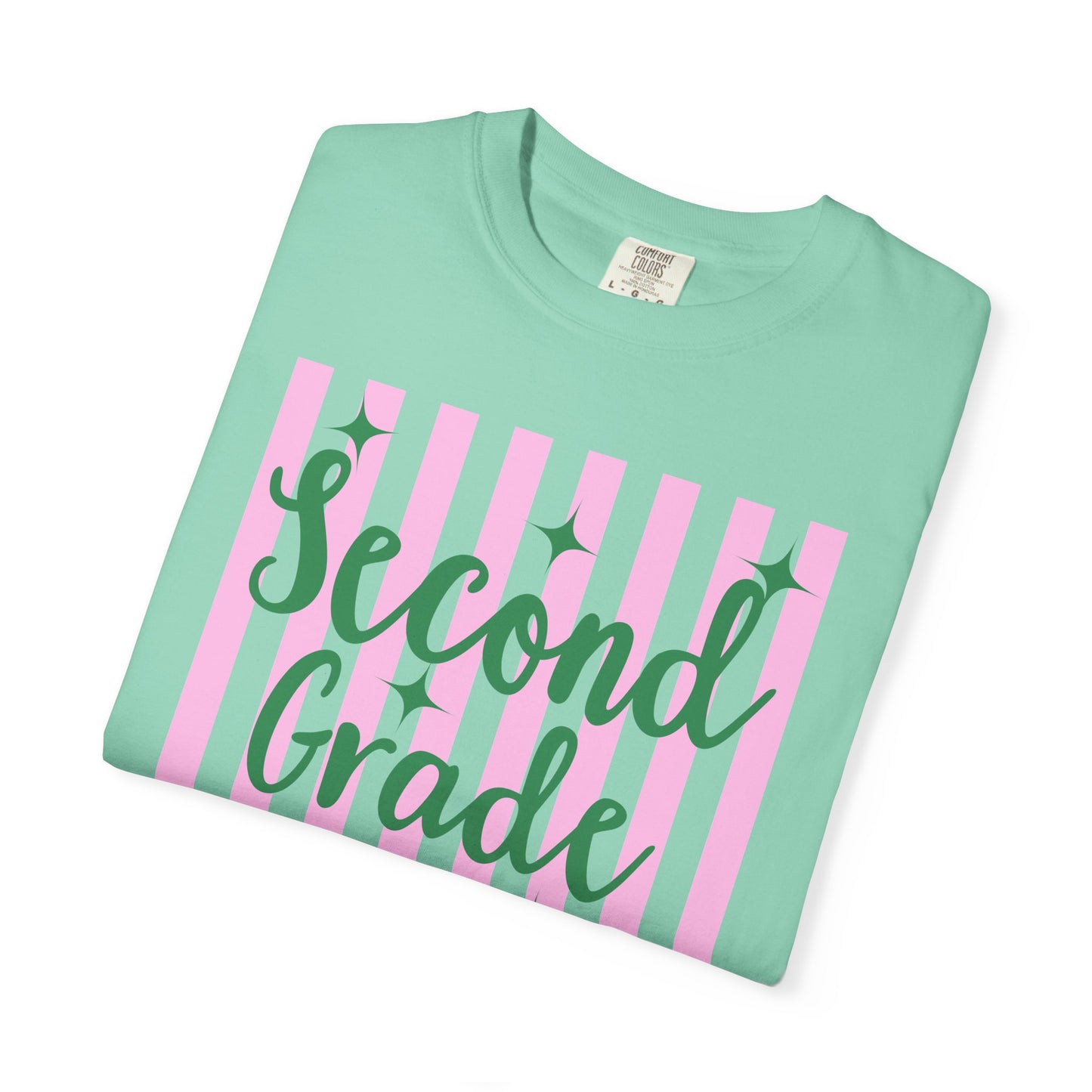 Personalized Second Grade Teacher Shirt | Custom Matching Second Grade Teacher Comfort Colors T-Shirt