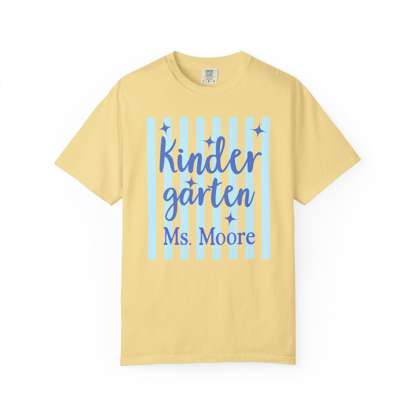 Personalized Kindergarten Teacher Shirt | Custom Matching Kindergarten Teacher Comfort Colors T-Shirt