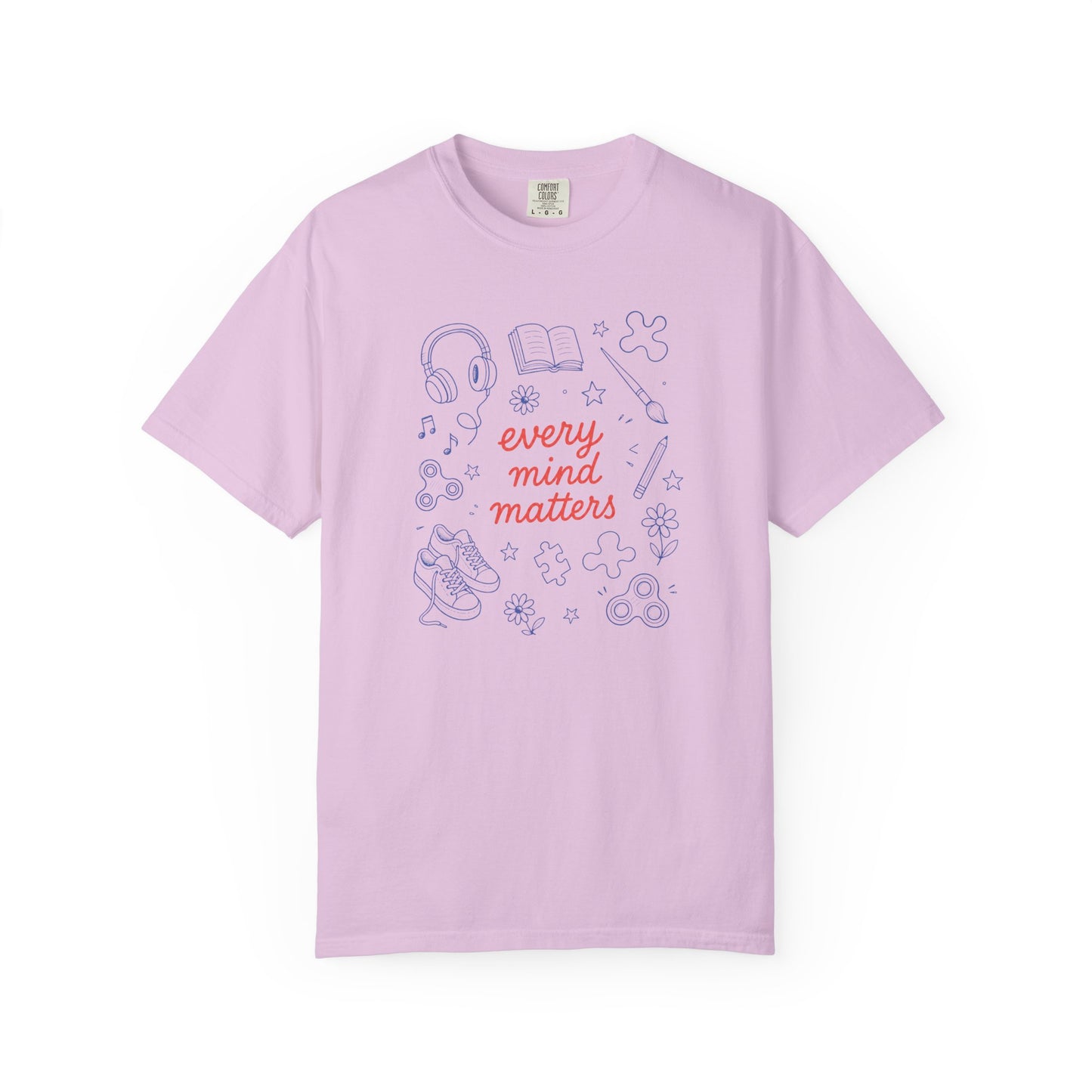 Every Mind Matters Comfort Colors T-Shirt | Neurodiversity & Inclusion Shirt