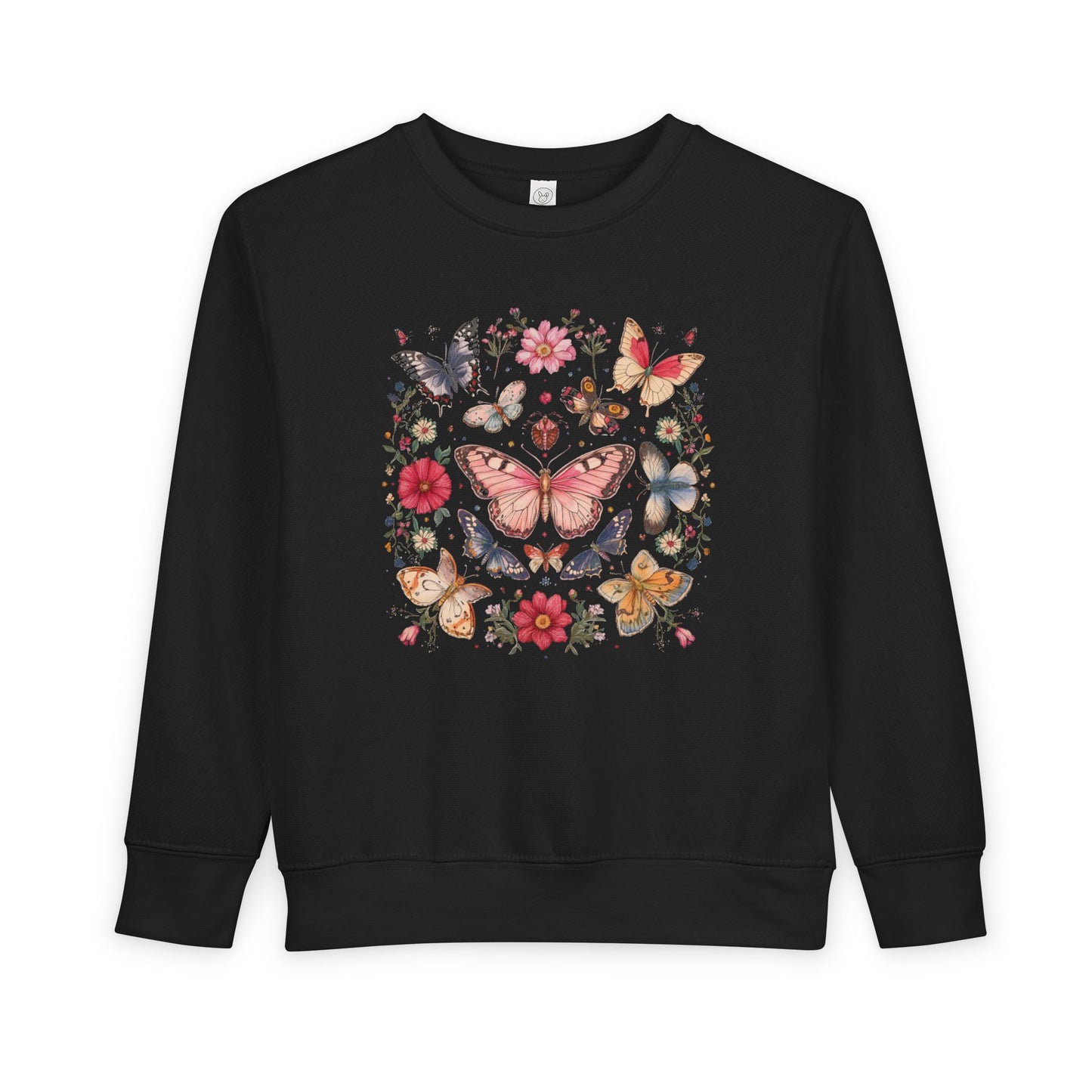 Boho Bloom Butterfly Toddler Sweatshirt